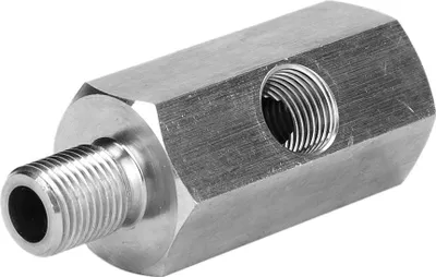 Zdjęcie produktu dla Adapter miernika ciśnienia oleju 1/8in NPT żeński BSPP BSP męski i żeński trójnik