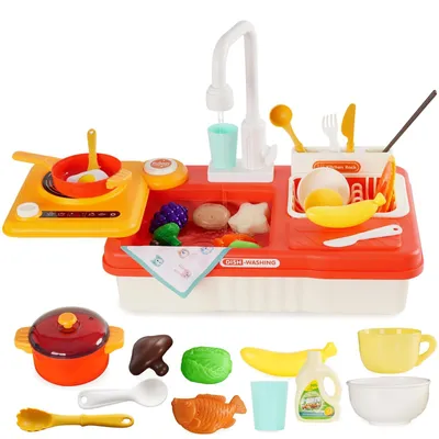 Productafbeelding van Kinderwastafel en Speelkeuken met Watercirculatiesysteem