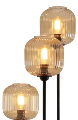 Produktbild von Olucia – Design-Stehlampe, Bernstein, Charlois, mit Schalter