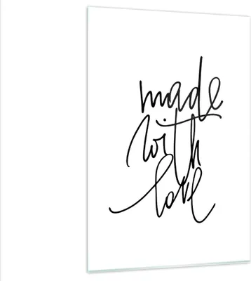Produktbild von Bilder auf glas - Einteilig - Erstellt mit Liebe - 80x120cm - Glasbilder - Wandbilder - Bilder - zum Aufhängen bereit - Wanddekoration aus Glas - Glas Bilder - Wandbild auf Glas - GPA80x120-4499
