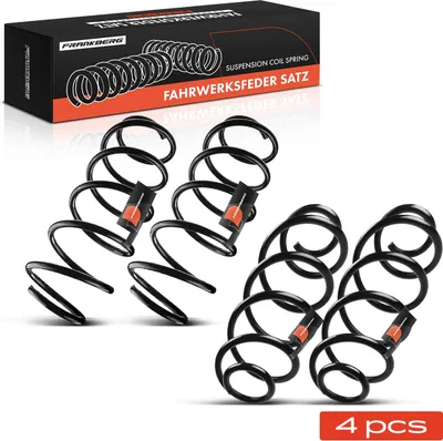 Image de Frankberg 4x Ressort de suspension Avant Arrière pour Peugeot 207 WA WC Hayon 1.4L-1.6L