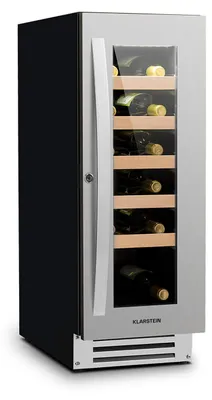 Obrázok produktu pre Klarstein vinotéka, vstavaná, slim, 50 l, sklenené dvere, 5-20 °C, 20 fliaš