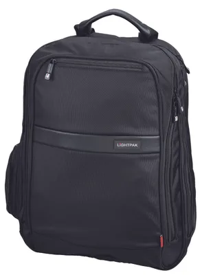 Produktbild von LiGHTPAK Notebook Rucksack "ECHO" aus Nylon schwarz