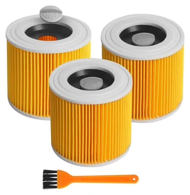 3er-Pack kompatible Filter für WD3, Ersatz-Luftfilter