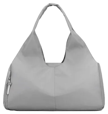 Gymtas mit Schuhfach und Nassfach, 48x20x27cm, Grau