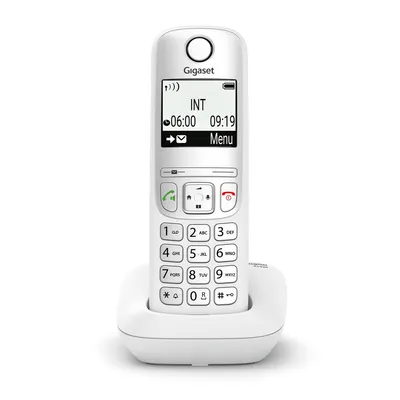 Produktbild von Gigaset AS490 Schnurloses DECT Analoges Weißes Telefon mit Freisprecheinrichtung und 2" Display