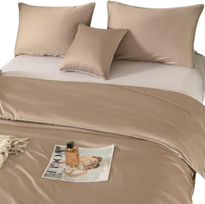 Zdjęcie produktu dla Zestaw Pościeli Bambusowej Z Bizą 160X200Cm Premium Delikatna Naturalna