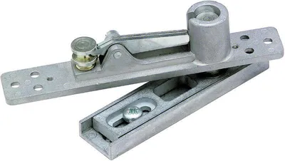 Productafbeelding van DORMAKABA scharnierband 8062, geschikt voor houten en aluminium deuren, verstelbaar, zinkdrukgietsel, zilverkleurig