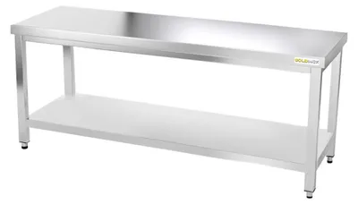 Image de Table de travail en inox 2000 x 500 mm PREMIUM - GOLDINOX
