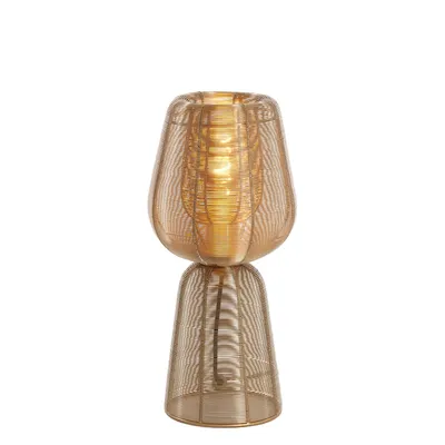 Produktbild von Light & Living - Tischleuchte Aboso - Gold - Ø18cm Tischlampe - Nachttischlampe, Wohnzimmer, Schlafzimmer