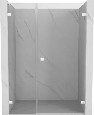 Obrázek produktu pro Mexen Lunar-B L sprchové dveře výklopné pravé 125 cm, transparentní, bílé - 832SL-125-050-20-00-P