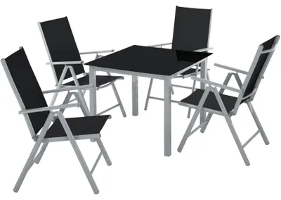Produktbild von tectake® Aluminium Sitzgruppe 4+1
