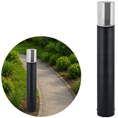 Produktbild von GOLED Garten-Pollerleuchte Außen Schwarz 60cm E27 Glas