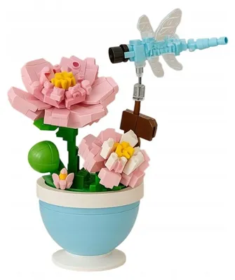 Zdjęcie produktu dla Klocki Konstrukcyjne Kreatywne Kwiaty w doniczce 3D 253el. Flower Ozdoba
