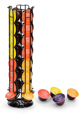 Kapselhalter für 32 Dolce Gusto Kapseln, drehbar, schwarz