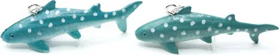 Produktbild von Walhai Ohrringe Miniblings Hänger Hai Haifisch Wal tauchen blau weiße Punkte