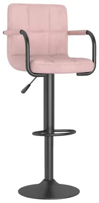 Productafbeelding van vidaXL Barstoel, roze fluweel