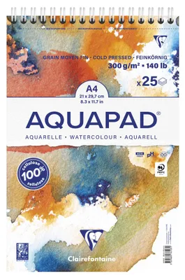 Produktbild von Clairefontaine 976103C, Kunstdruckpapierblock, 300 g/m², 25 Blätter