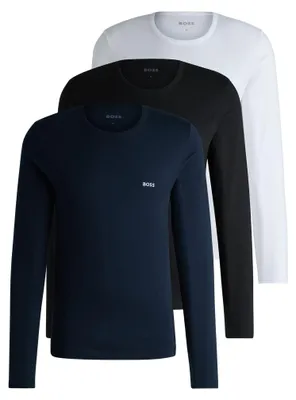 Produktbild von BOSS Herren Lsshirtrn 3p Classic UNDERW_Longsleeve, 990 Open Miscellaneous, XXL