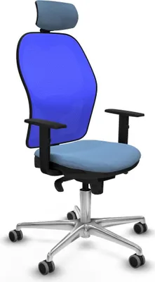 Produktbild von Bürostuhl mit Kopfstütze Piqueras y Crespo 1D086G2 Himmelsblau