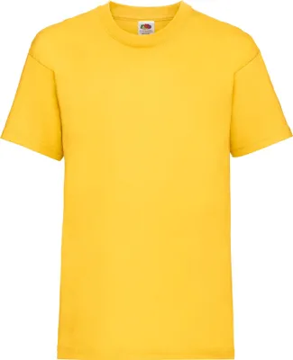 Produktbild von Fruit of the Loom Valueweight T Kids Farbe: sonnenblumengelb Größe: 152