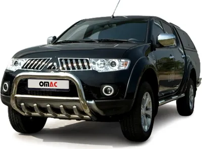 Immagine prodotto di Barra di protezione del paraurti anteriore per Mitsubishi L200 2006-2009 con ABE acciaio argento