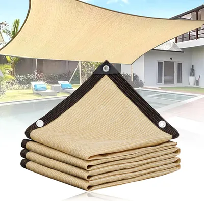 Obrázek produktu pro 3×4 metry dlouhý obklad na terasu Toile D'Ombrage Voile D'Ombrage Rectangulaire, praktický pro L'Ombrage/Anti-UV v zahradách, alejích, serech, rybnících a dalších scénách (béžová)