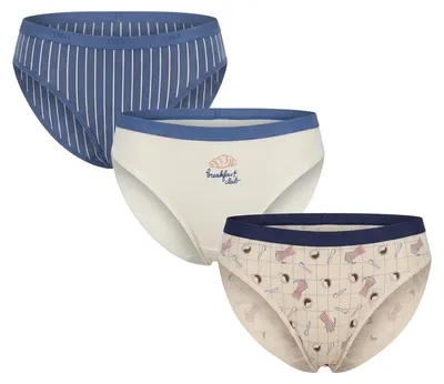 Immagine prodotto di Confezione da 3 slip da donna in cotone elasticizzato con tasche, modello D4C17