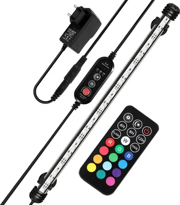 Immagine prodotto di 58cm LED illuminazione acquario IP67 impermeabile RGB luce dimmerabile serbatoio pesce lampada subacquea