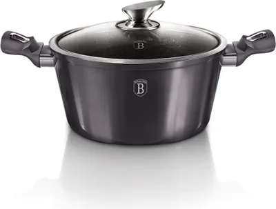 Image de Berlinger Haus Casserole BH-6894 28 cm Granit Mtallique Graphite
