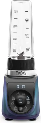 Produktbild von Tefal Blend Up Mini-Mixer BL19H4, Tischplatten-Mixer, 0,85 l, Pulsfunktion, Eis-Crusher, 1000 W, Blau, Transparent