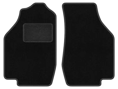 Image de Tapis avant en moquette pour Honda Civic III 1983-1987 (à hayon) – 2 pièces, noirs, sur mesure – Wielganizator LUX