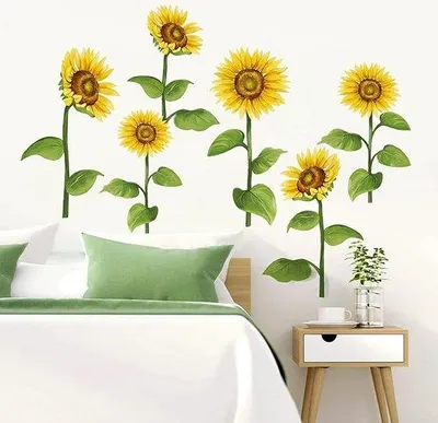Produktbild von Wanddekorationen Blumenmotive für Schlafzimmer, Wohnzimmer und Büro
