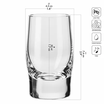 Obrázek produktu pro KROSNO Sterling Skleničky na lihoviny, Sada 6, 50 ml