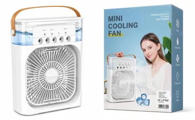 Zdjęcie produktu dla Wentylator przenośny mini klimatyzator nawilżacz 3w1