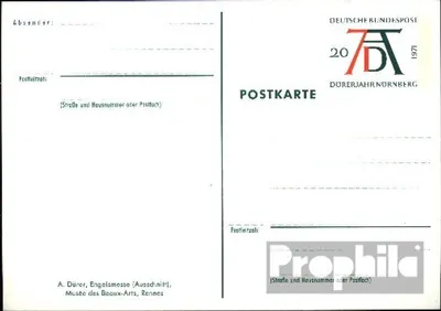Produktbild von Belege Ganzsachen BRD (BR.Deutschland) 1971 PSo3/04 Amtliche Sonderpostkarte  Dürersignum