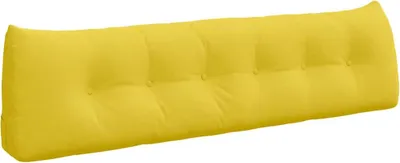 Obrázok produktu pre vidaXL Vankúš na chrbát Svetložltá 180 x 24 x 50 cm Látka
