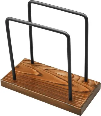 Produktbild von Famanu Serviettenhalter aus Holz und Metall - moderne Landhausstil