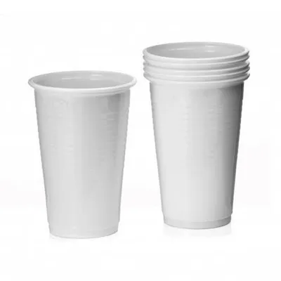 Image de 100x gobelets BUDGET 200 ml 2.5gr, PP, blanc