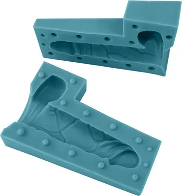 Immagine prodotto di Stampo 3D per pene in silicone, dimensioni interne 190 x 68 mm