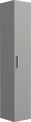 Produktbild von Badplaats Badezimmerschrank Pluto 30 x 30 x 150 cm Grau Matt - Hoch Badschrank mit 1 Tür