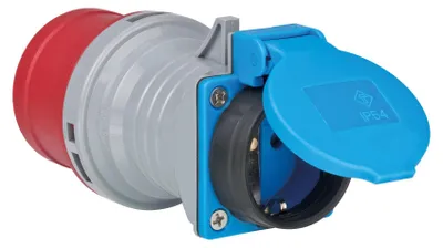 Produktbild von Brennenstuhl CEE Adapter IP44, Stecker: CEE 400V/16A, Steckdose: 230V/16A