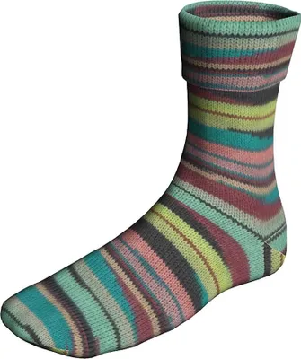 Produktbild von Lang Yarns - Super Soxx Color 4-fach Fjord Soxx 0536 petrol lachs bordeaux grün 1148 oslofjord