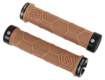 Productafbeelding van Fietsgrepen, mountainbike, antislip, rubber, dubbele bevestiging, 22,2 mm stuurdiameter, 98g (per paar)