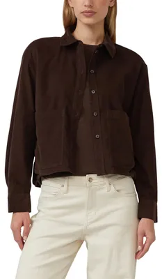 Produktbild von s.Oliver Damen Bluse – Feincord, Relaxed Fit, Hemdkragen