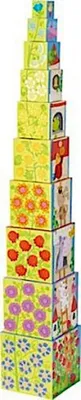 Immagine prodotto di HABA Stapelwürfel Rapunzel, Stapelspiel, Stapelturm, Stapelspielzeug, ab 12 Monaten, 1302030001