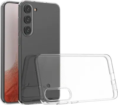 Image de Étui de protection en silicone transparent pour Samsung Galaxy S23 Plus - Neuf