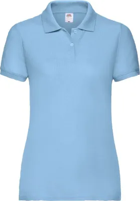 Produktbild von Poloshirt für Damen Damen-Fit 65/35 Polo - Sky Blau, XXL
