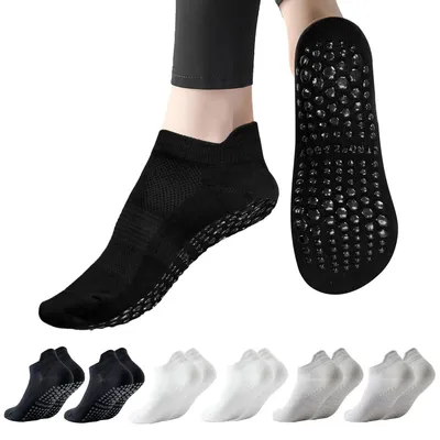 Immagine prodotto di Calzini antiscivolo yoga - Set da 6 paia - Taglia unica - Antiscivolo per pilates