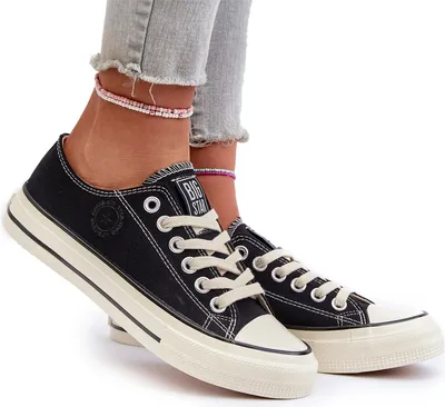 Zdjęcie produktu dla Niskie Trampki Damskie Big Star NN274269 Czarne 36